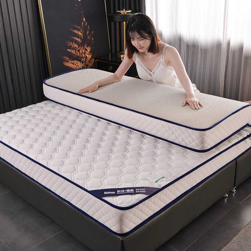 폭좁은 매트리스 토퍼 싱글매트리스 숙소용 더블 자취 900x1900 화이트 6cm - 상세 이미지 2