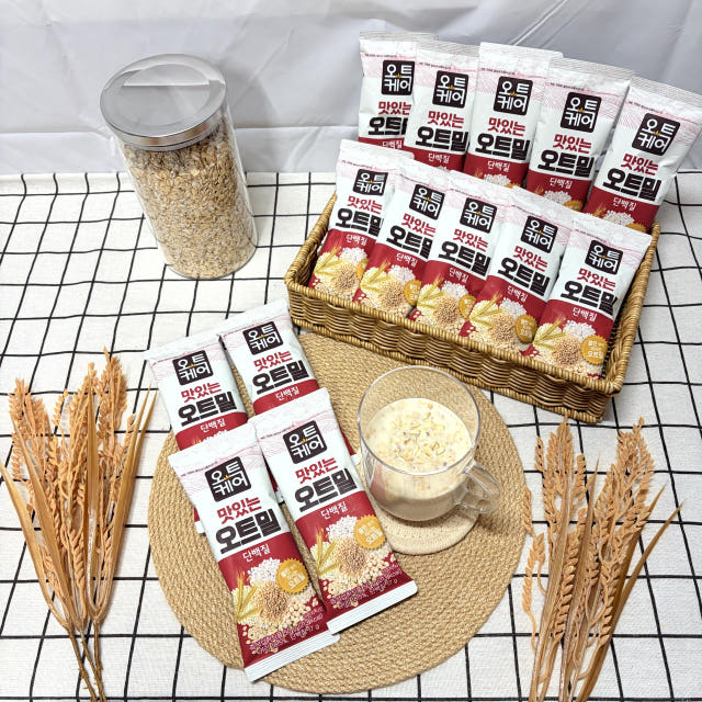 오트케어 맛있는 오트밀 단백질 50g 20개 쉐이크 식사대용 귀리