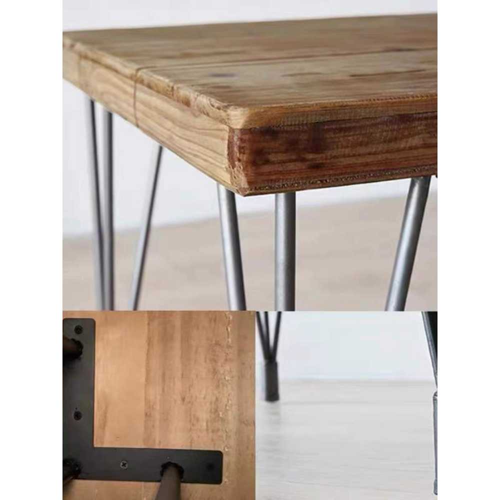 사각 테이블 식탁 매장용 야외 음식점 카페 다이닝 50x50x75 원목 5cm - 상세 이미지 4