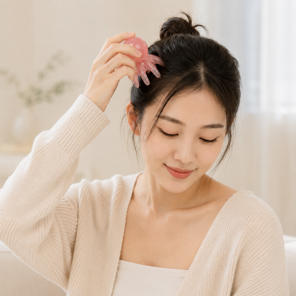 문어 괄사 두피 마사지 다리 마사지기 - 상품 이미지