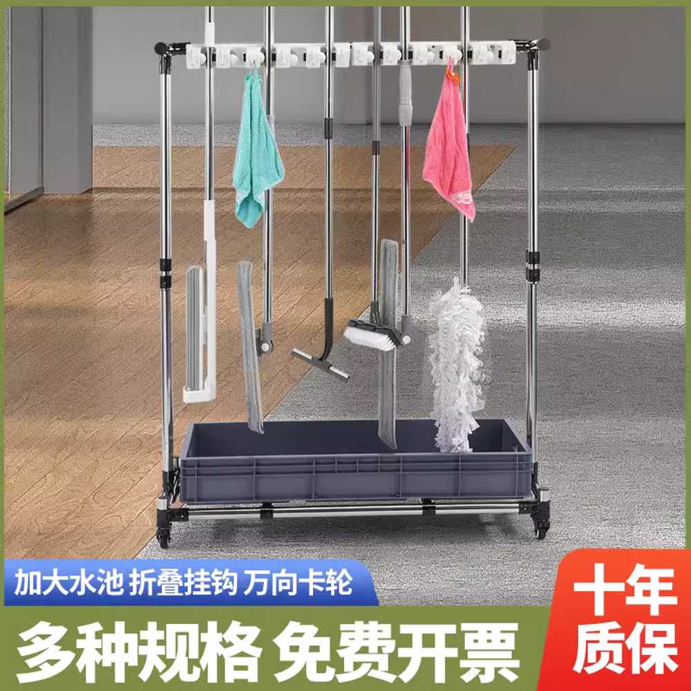 다목적 청소도구함 보관함 대형마트 중형 탈의실 공장 일반 모델/56개 후크(대야X) - 상세 이미지 4