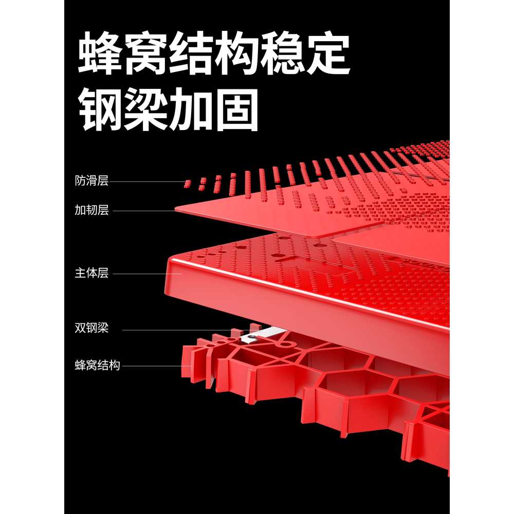 대형 접이식 구르마 끌차 사각대차 수레 무소음 운반 71x47 4인치 휠 이미지 6