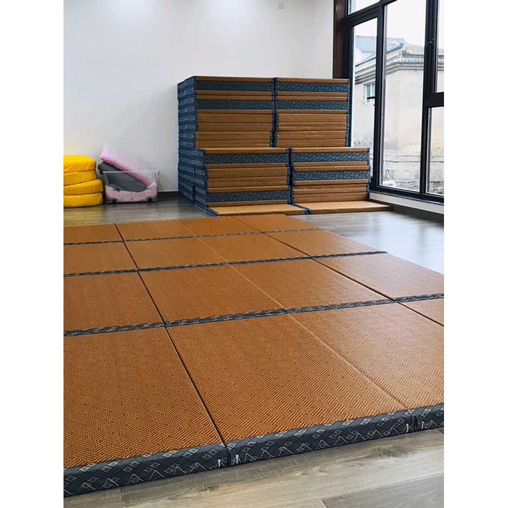 왕골 돗자리 마루판 쿨링 접이식 여름 등나무 바닥 80x190 두께 약 3CM - 상세 이미지 3