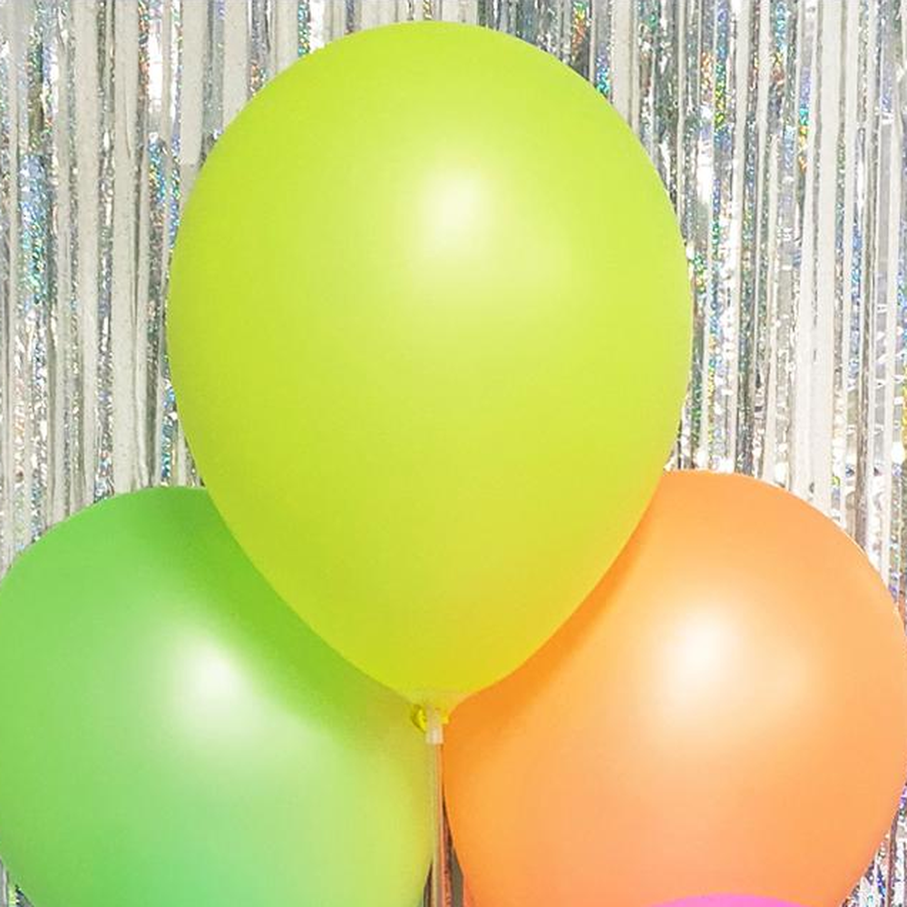 혼합컬러이벤트용품 형광색생일파티둥근풍선 네온컬러생일풍선 50개입 - 상세 이미지 2