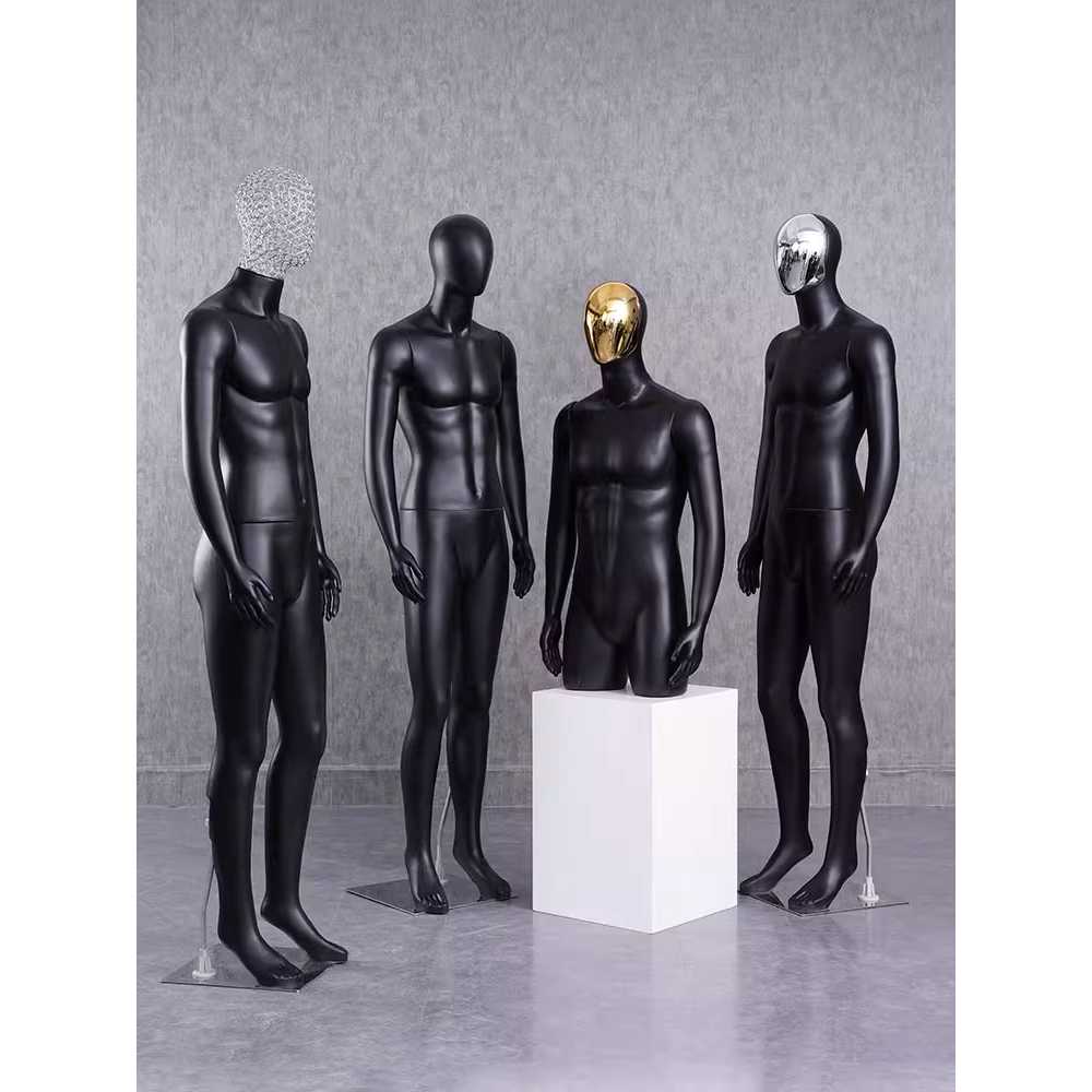 전신마네킹 남성 옷가게 의류 정장 수트 스탠드 바디 밝은 흰색 전신 달걀머리 - 상세 이미지 5