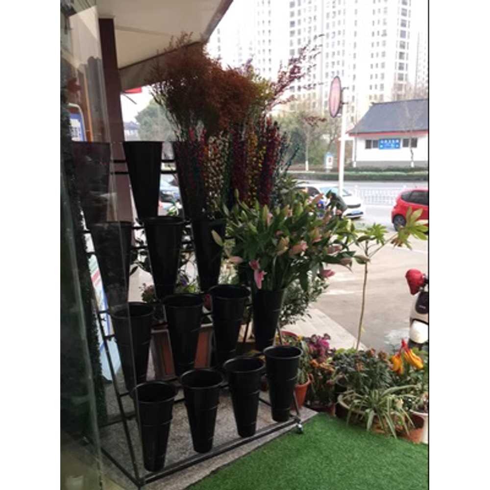 꽃다발 진열대 계단식 선반 스탠드 꽃꽂이 브래킷 2칸 2단 - 상세 이미지 4