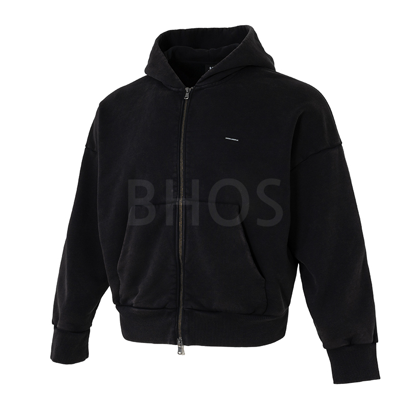 언더아머 Icon HWT Fleece Wash FZ 블랙 남성