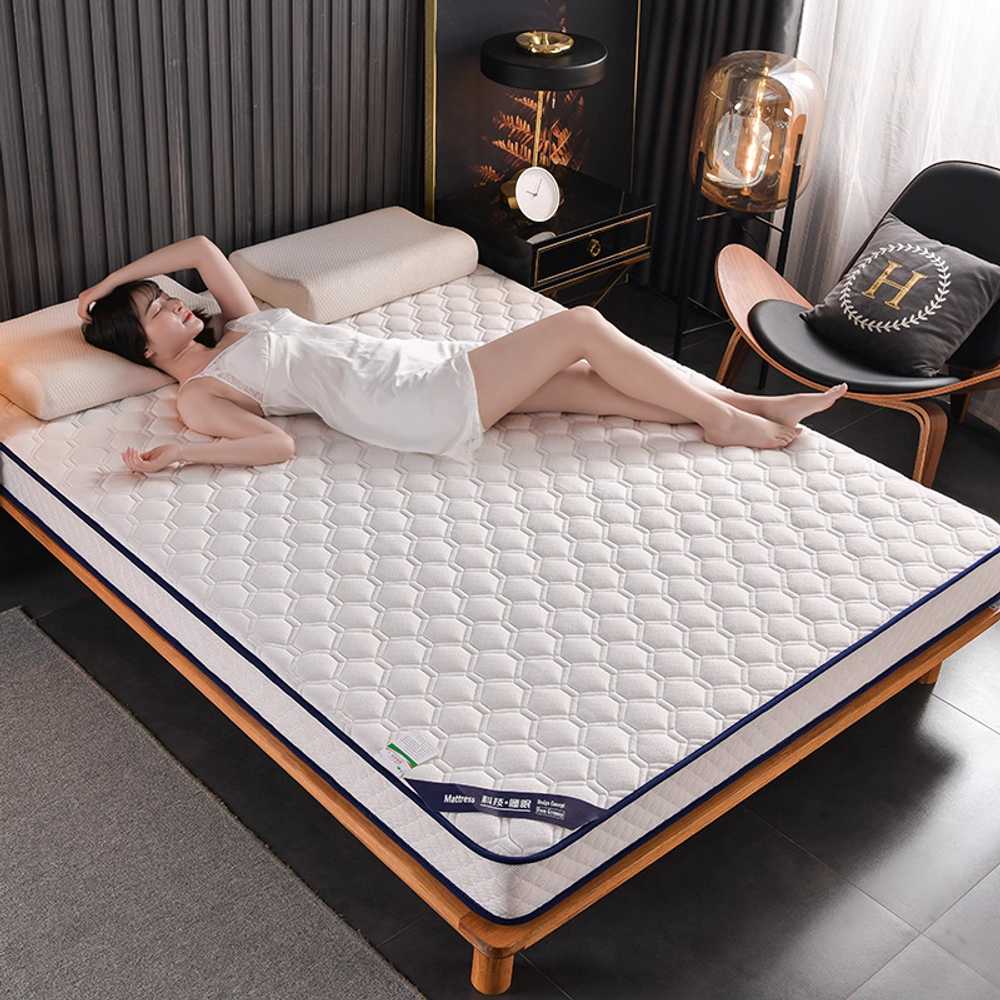 폭좁은 매트리스 토퍼 싱글매트리스 숙소용 더블 자취 900x1900 화이트 6cm - 상세 이미지 4
