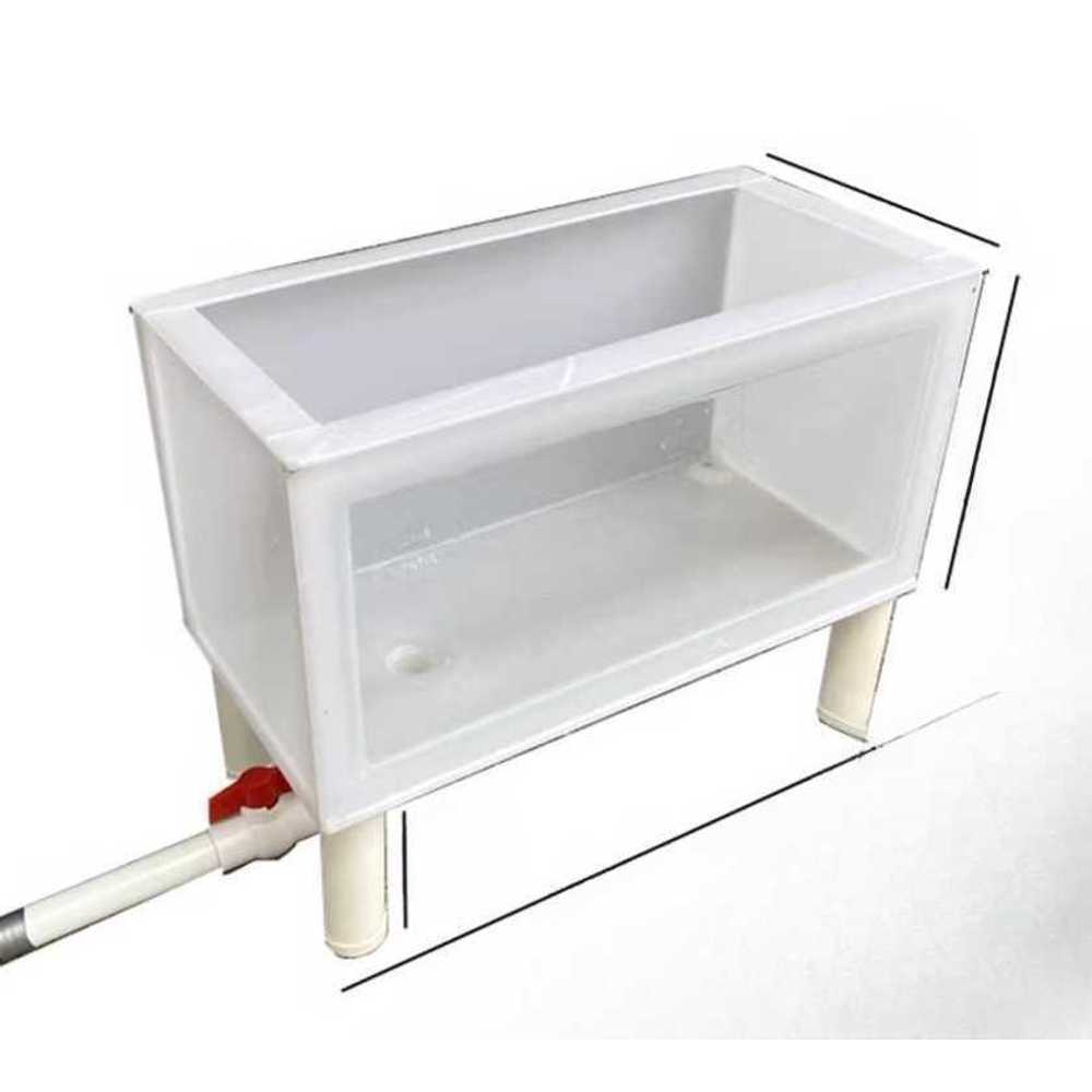 사육장 수조 어항 관상어 양어장 오픈형 튼튼한 환수 흰색 발 30x60x30cm - 상품 이미지