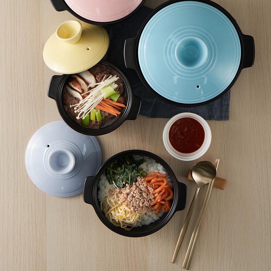 무균열 직화 국산 르베르폴리세 파스텔 내열 뚝배기 찜기 이미지 6