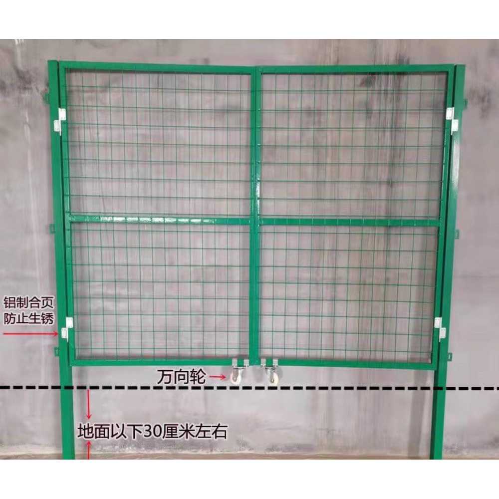 휀스 철망 그린 철사 능형망 펜스 부품 클립 철제 1.2m x 1m 단일문(기둥) - 상세 이미지 3