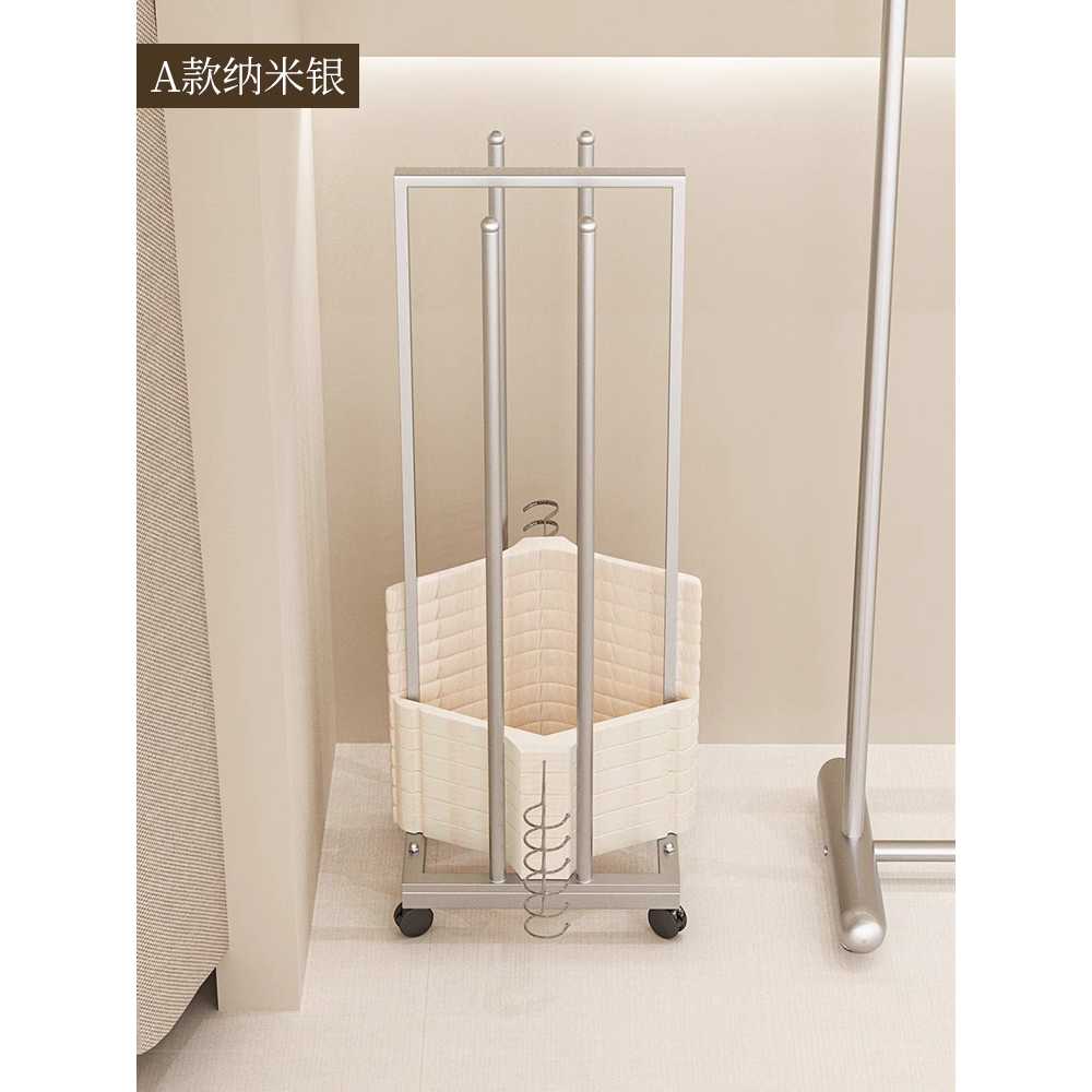 의류 옷걸이 행거 이동식 바퀴 긴 스탠드철제 옷가게 A형-매트블랙-25x25x100 - 상세 이미지 5