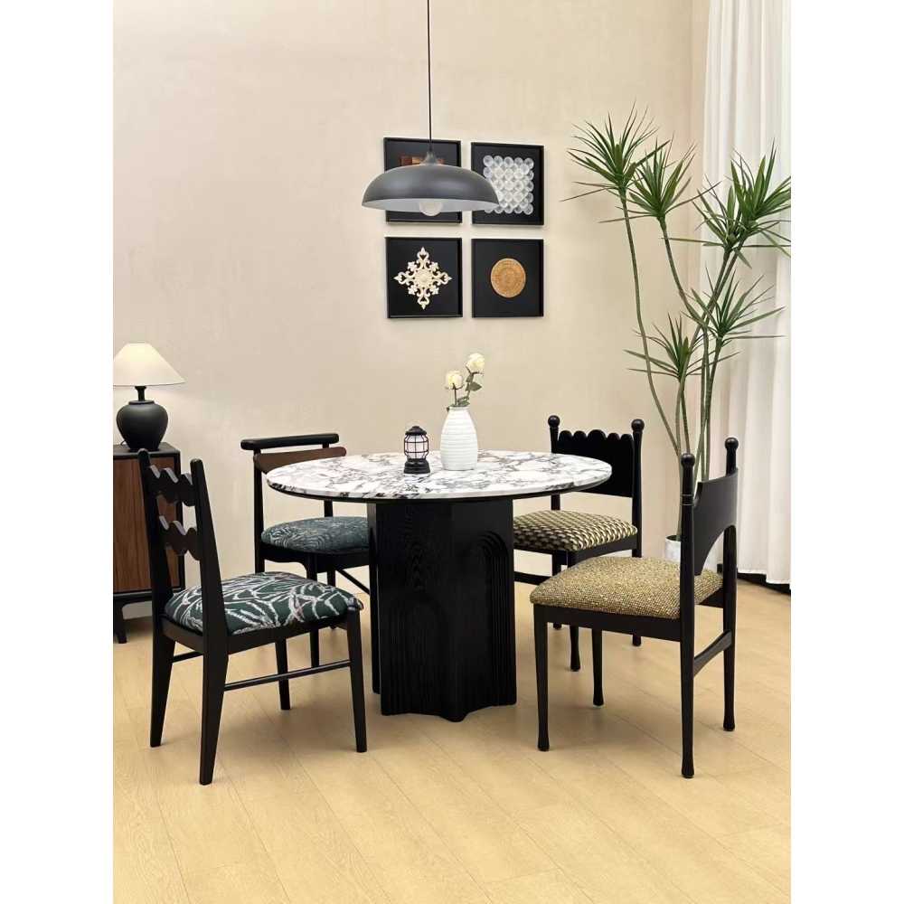 빈티지 의자 클래식 휴대용 카페 모던 감성 체어 원목 A타입 - 상세 이미지 3