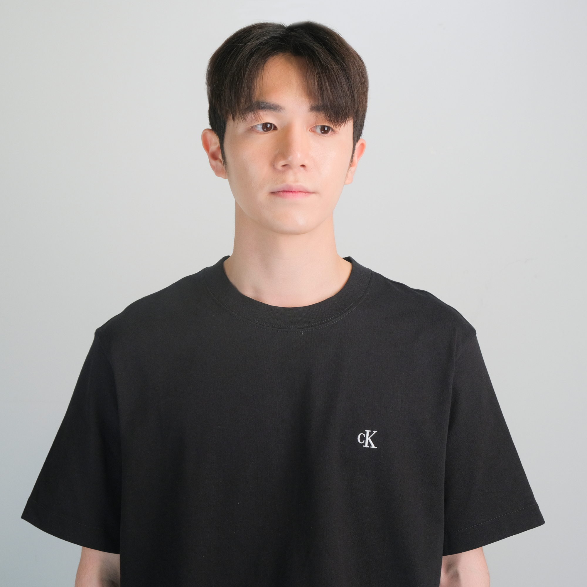 캘빈클라인 이지 핏 아카이브 로고 티셔츠 블랙, L - 상세 이미지 4