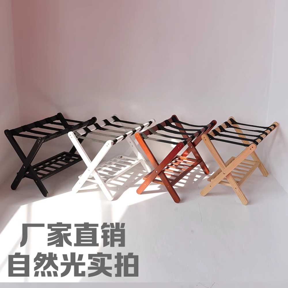 러기지렉 접이식 호텔 수하물 캐리어랙 가방거치대 화이트 XS618 70x43x50 - 상세 이미지 5