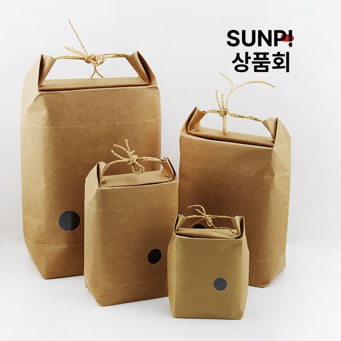 크라프트 갈색 봉투 베이커리 포장지 종이백 중형 브라운 - 상세 이미지 3