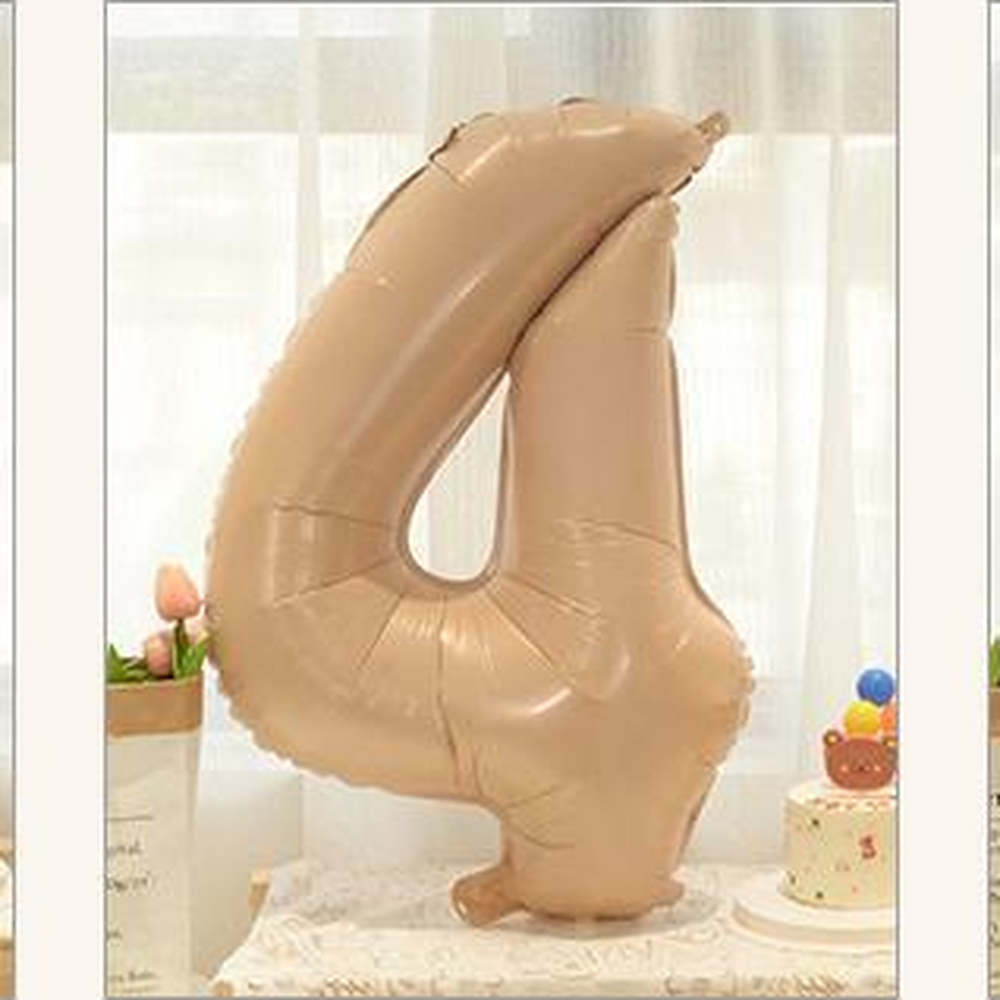 매트라떼컬러 40인치숫자은박스티커 대형넘버링풍선 50일셀프촬영 - 상세 이미지 2
