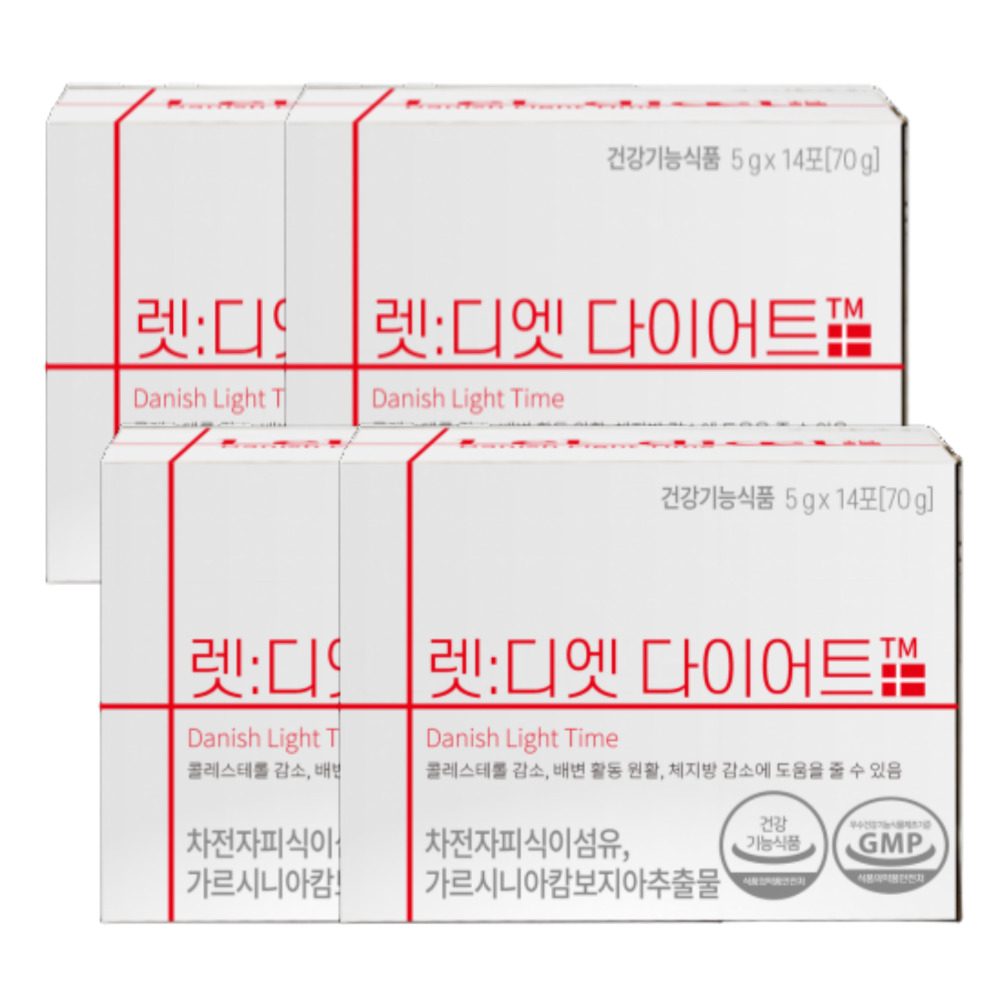 렛디엣 다이어트 차전자피 가르시니아 캄보지아 식이섬유 체중관리 특허균주 14포, 4개 - 상품 이미지