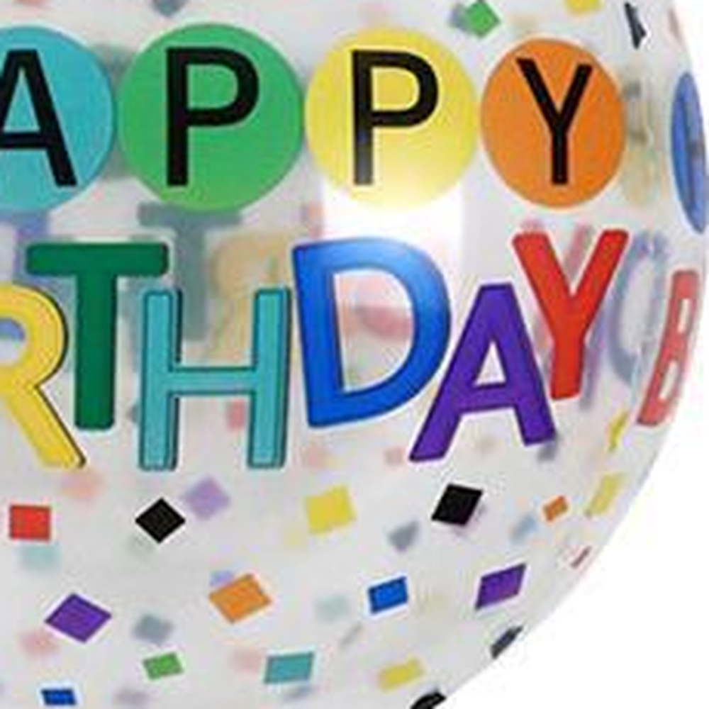 색종이조각축하용 컬러알파벳장식용생일풍선 투명파티용품파티풍선 - 상세 이미지 2