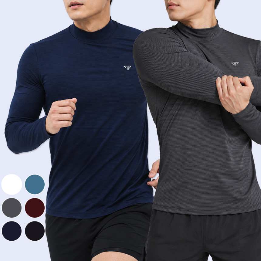 남자등산복상의 남자여름긴팔티 작업복 쿨 아웃도어 베이스레이어 작업티 기능성