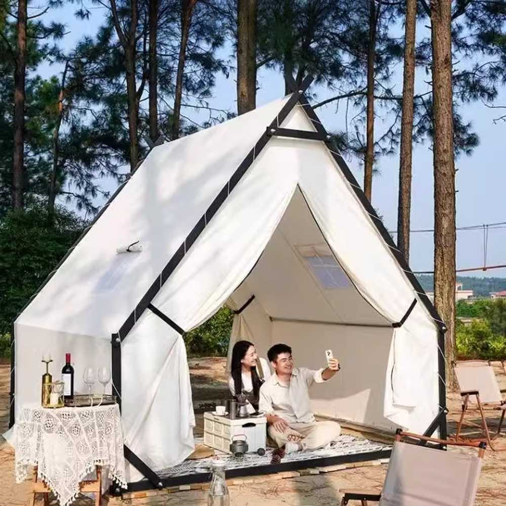 오두막 텐트 루프탑 캐노피 천막 펜션 인디언 야외 돔 철구조물 2x2