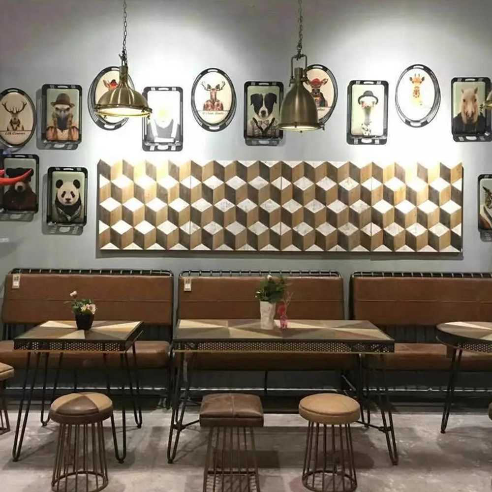 벽장식 액자 세트 빈티지 카페 인테리어 엔틱 거실 신호등 벽걸이 이미지 6