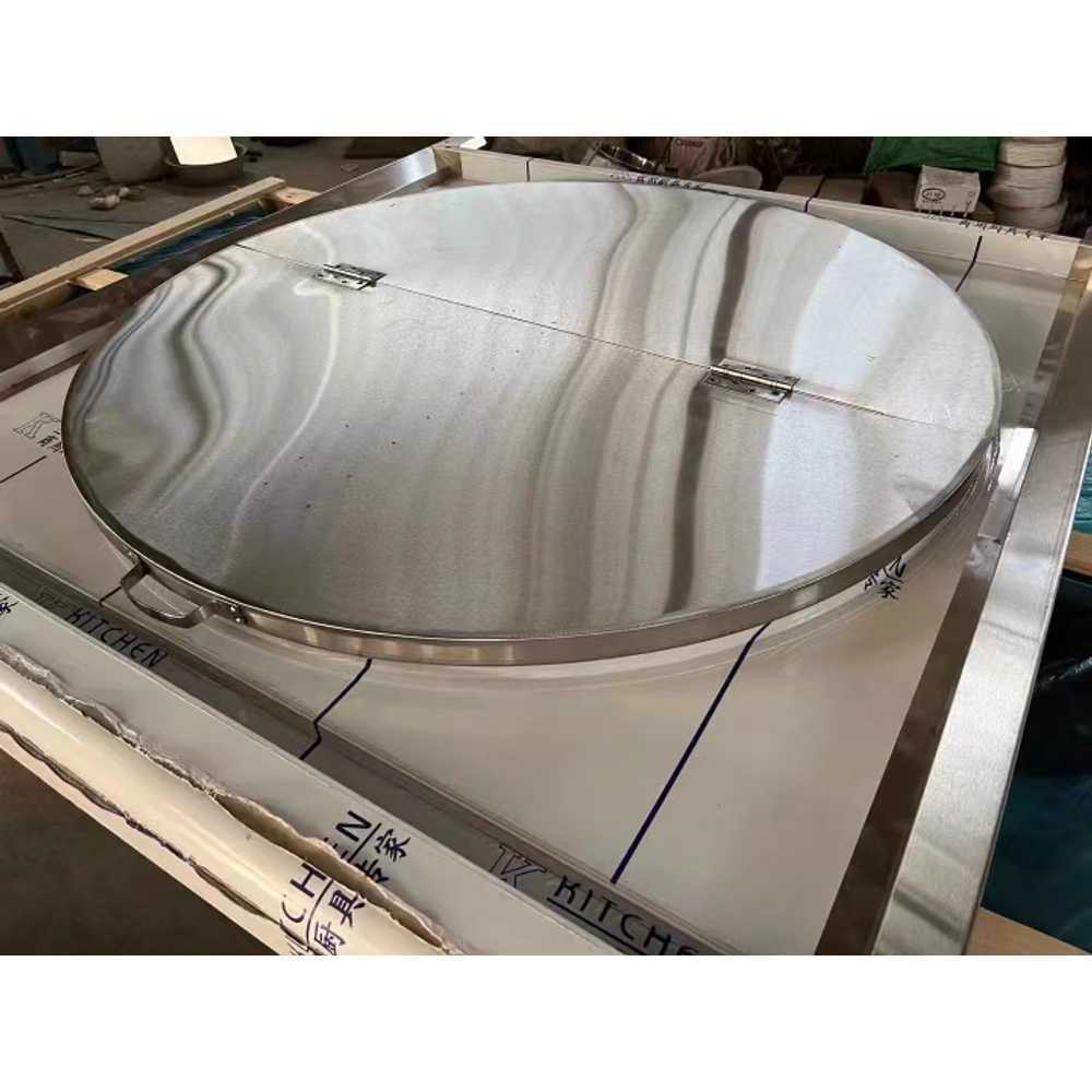 가마솥 덮개 냄비 화덕문 찜통 대형솥 스텐 뚜껑 급식 70cm 콘 - 상세 이미지 3