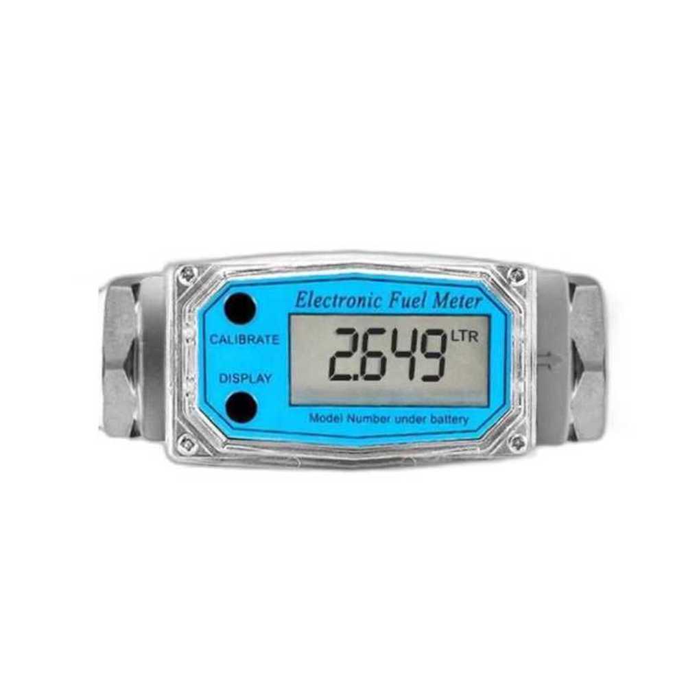 디지털 유량계 계량기 등유 액체 전자식 측정계 경유 유량계 (6포인트 내부 나사산이 있는 두 끝) - 상품 이미지