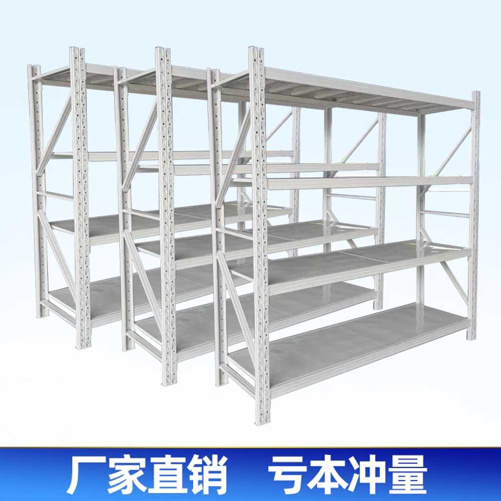 철제 창고 선반 메탈선반 앵글 프레임 물류 공장 부품 4단 120kg 120x40x200 - 상세 이미지 3