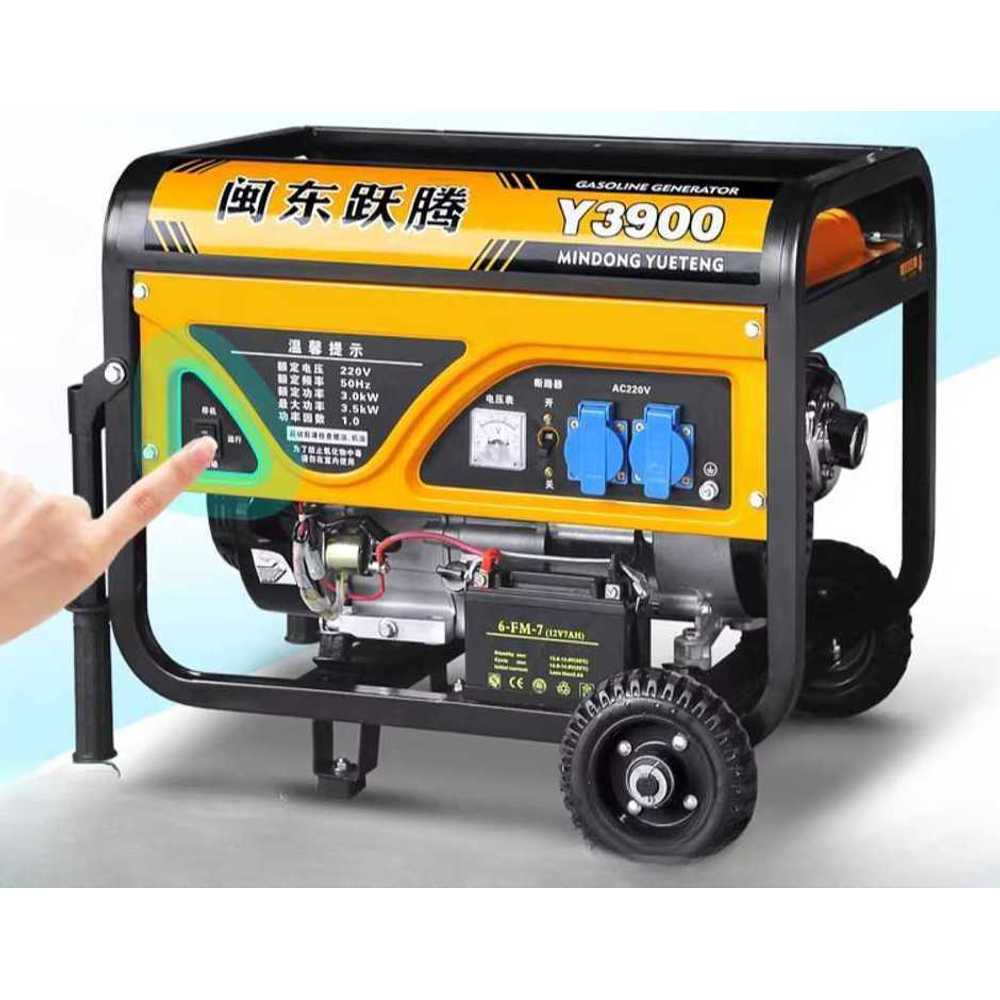 가솔린 발전기 소형 자가발전기 공업용 전력 공급 3500W 수동 가솔린 220V - 상품 이미지