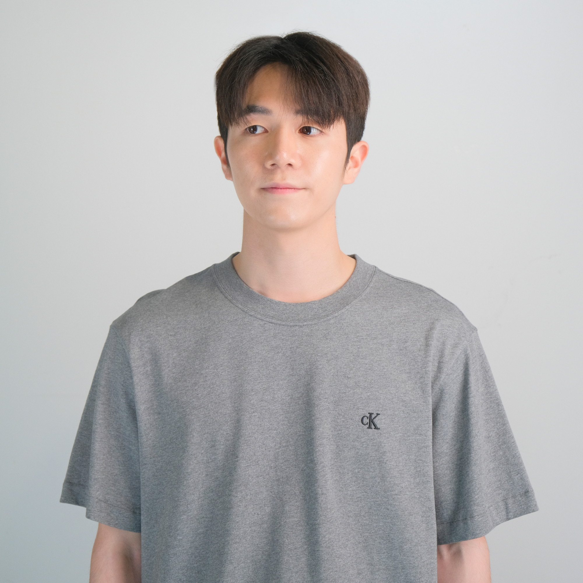 캘빈클라인 이지 핏 아카이브 로고 티셔츠 그레이, XL - 상세 이미지 4