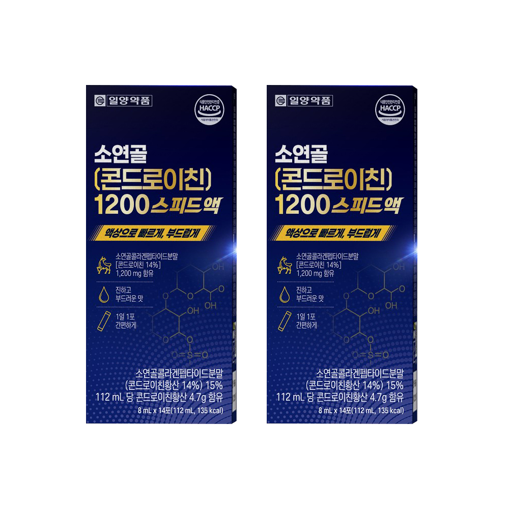 일양약품 소연골 콘드로이친 1200 스피드액 액상형스틱 14포, 2개 - 상품 이미지