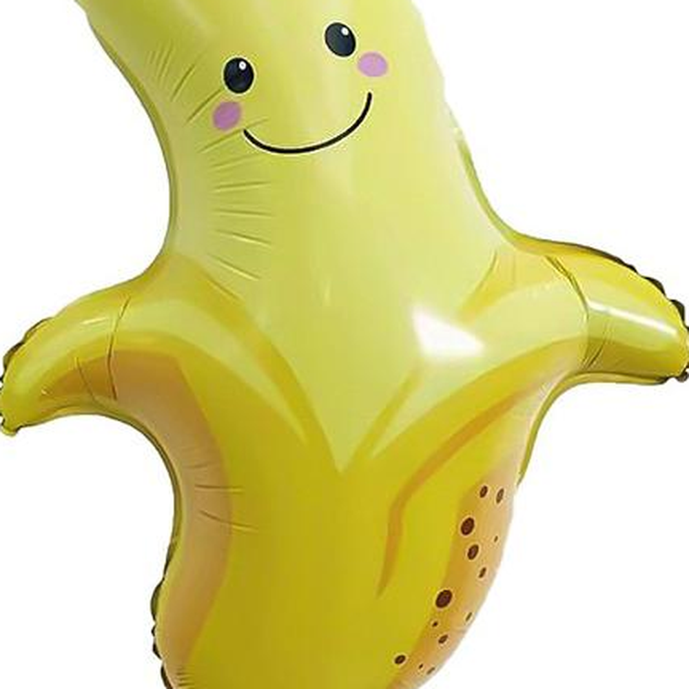 귀여운바나나 과일캐릭터은박풍선 바나나모양은박헬륨풍선 70cm - 상세 이미지 3