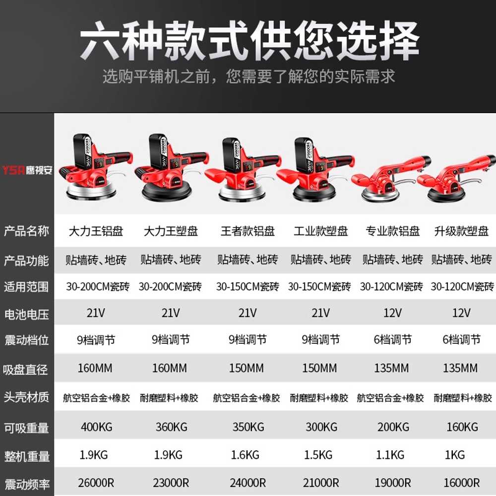타일 흡착기 무선 바닥 압착기 유리 대리석 공구 운반 (12V) 160KG - 상세 이미지 4