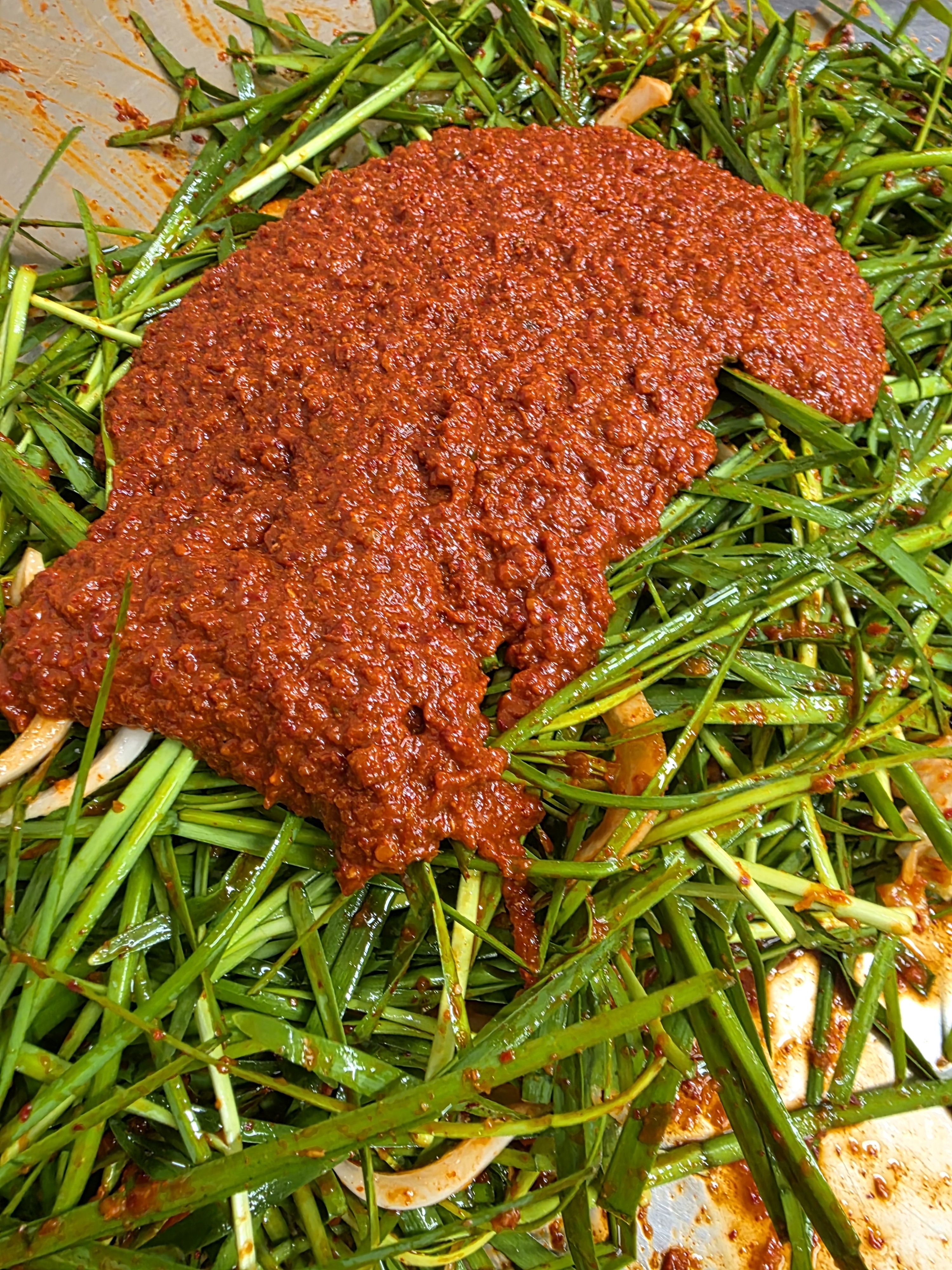 전라도 여수 부추김치 1kg 정구지 김치 이미지 8