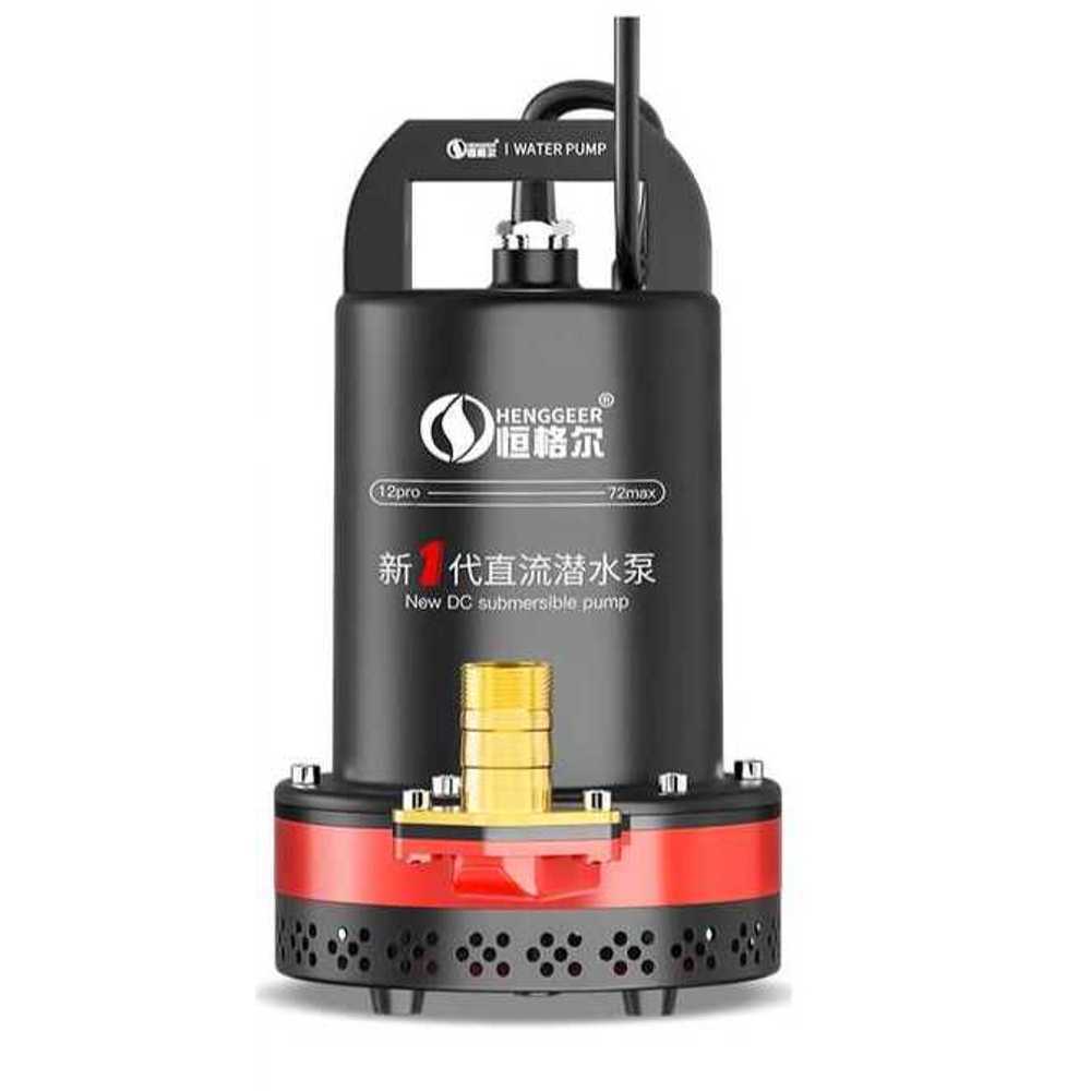 12V 수중펌프 농업 배수펌프 모터 펌핑 휴대용 양수기 12V (7m 케이블+클램프) - 상품 이미지