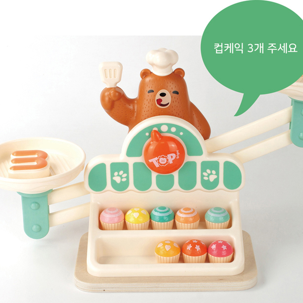 곰돌이요리사유치원수학놀이 생일선물어린이집숫자블록 숫자개념저울놀이 5세 6세 7세 - 상세 이미지 4
