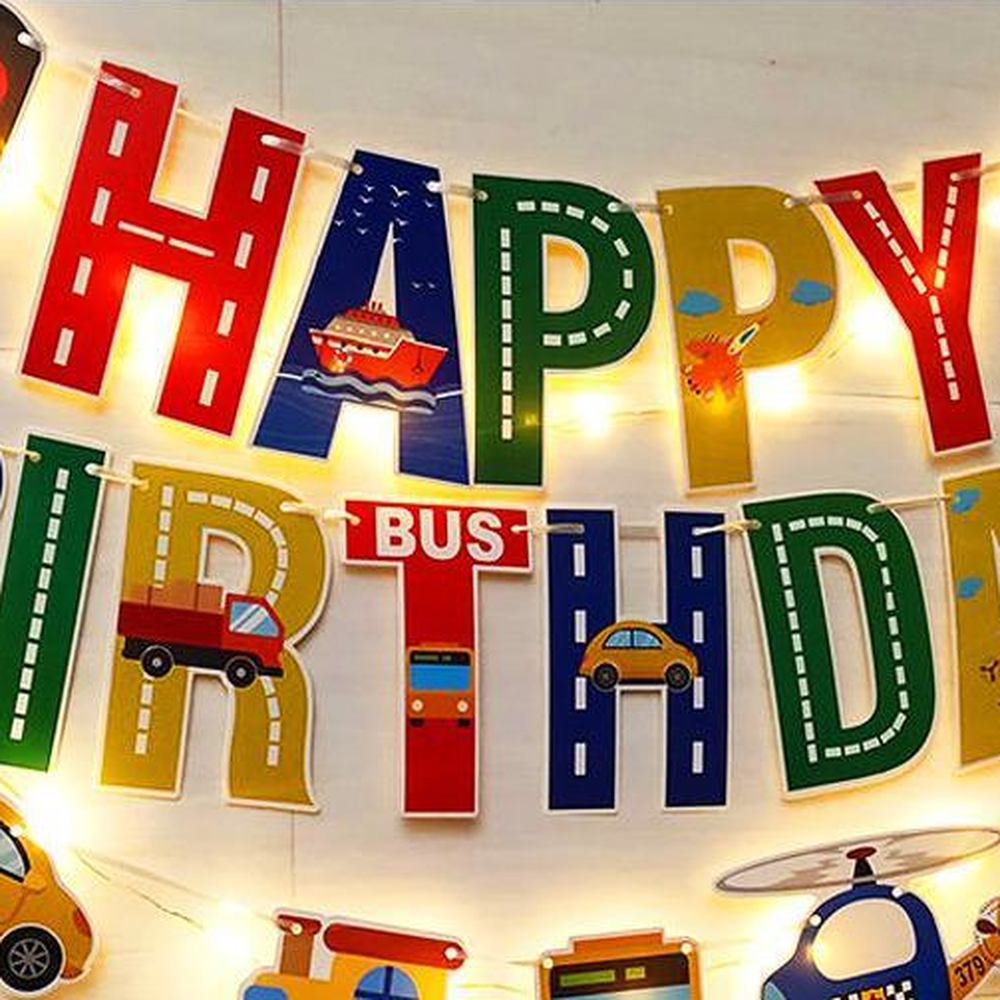 남자아이생일파티장식 생일가랜드 교통수단그림종이가랜드 탈것가랜드 - 상세 이미지 3