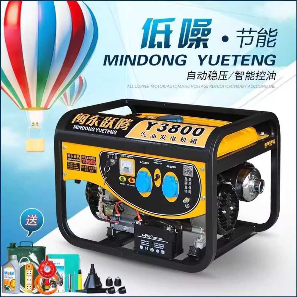 가솔린 발전기 소형 자가발전기 공업용 전력 공급 3500W 수동 가솔린 220V - 상세 이미지 2