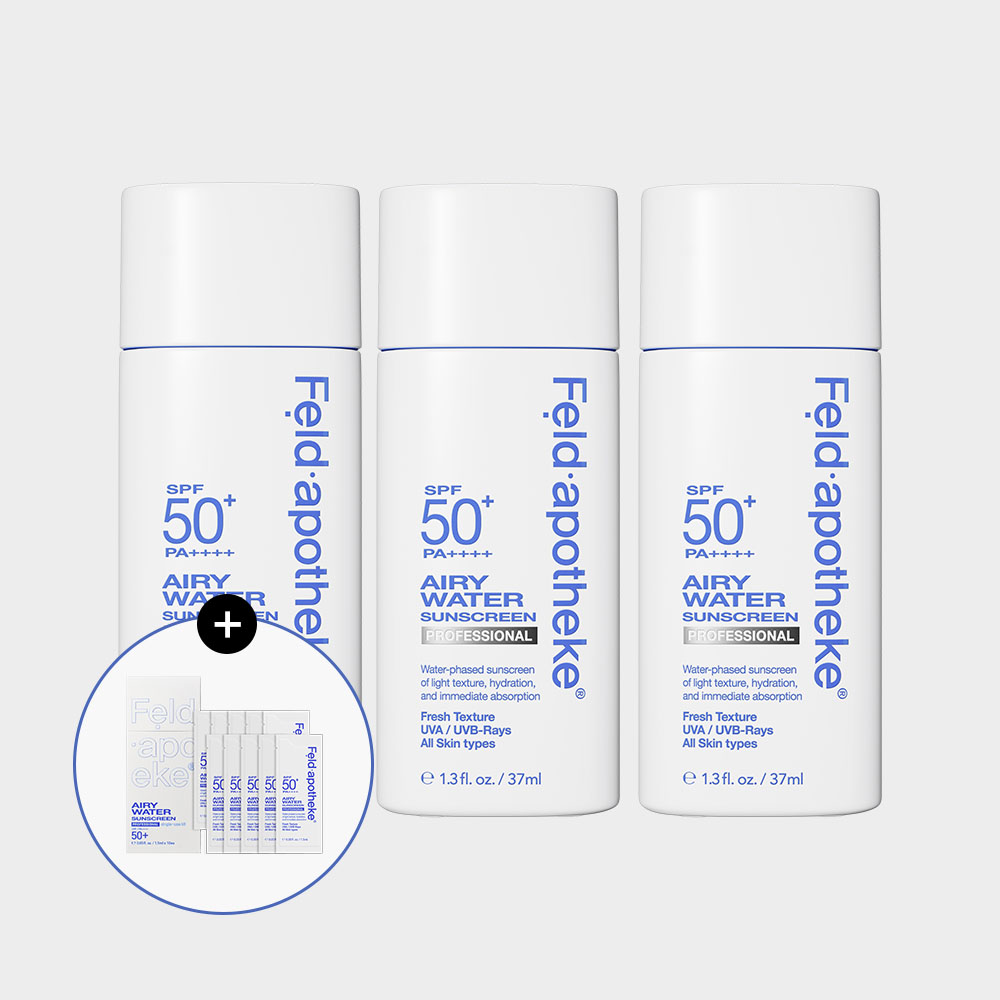 [라운지전용] 펠드아포테케 에어리 워터 수분 선크림 37ml 3개 SPF50+ PA++++ - 상품 이미지