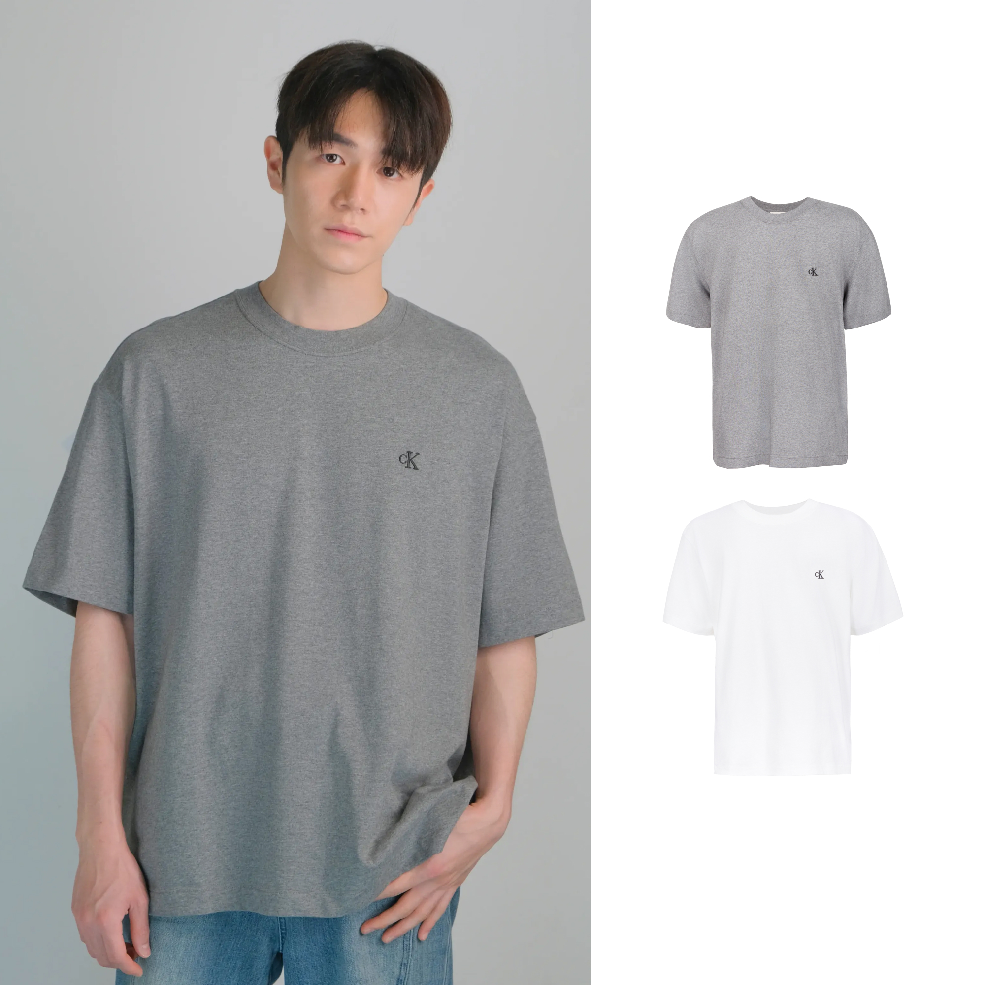 캘빈클라인 S/S 모노그램 크루넥 티셔츠 - 상세 이미지 3