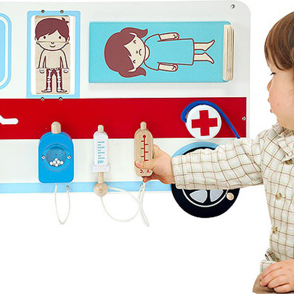 소근육발달구급차장난감 슬라이딩패스만들기키트병원놀이 병원소꿉앰뷸런스장난감 - 상세 이미지 2