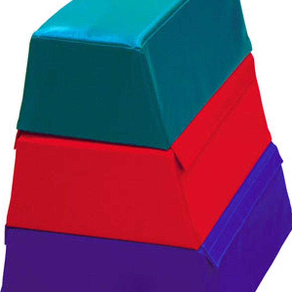 파랑색체육수업스펀지뜀틀 빨강색 안전스펀지학교체육뜀틀매트 60x50x60cm 3단 - 상세 이미지 3