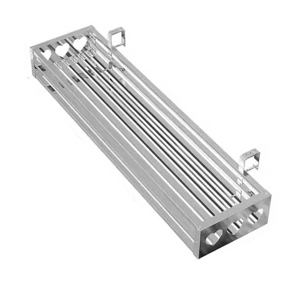 베란다 화분걸이 진열대 정리대 난간 받침대 발코니 50x20x12 3-6CM 후크 2개 포함 - 상품 이미지