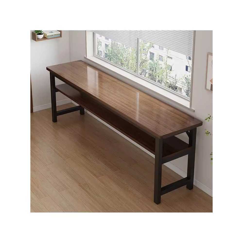 홈바테이블 원목 바테이블 우드 카페 슬랩 베란다 단일 블랙오크 80cm 확장형 - 상품 이미지