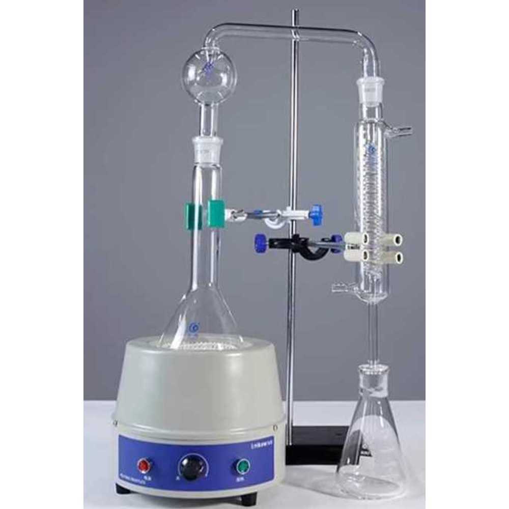 알코올 증류기 암모니아 증류 장치 실험실 도수 측정 가열 세트 250ml - 상품 이미지
