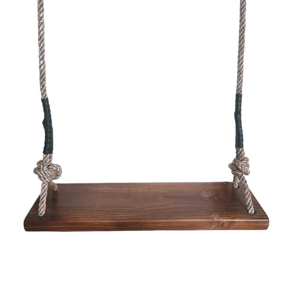 야외그네 나무그네 원목 정원 실내 스윙 해먹 로프 실내 탄화 50cm