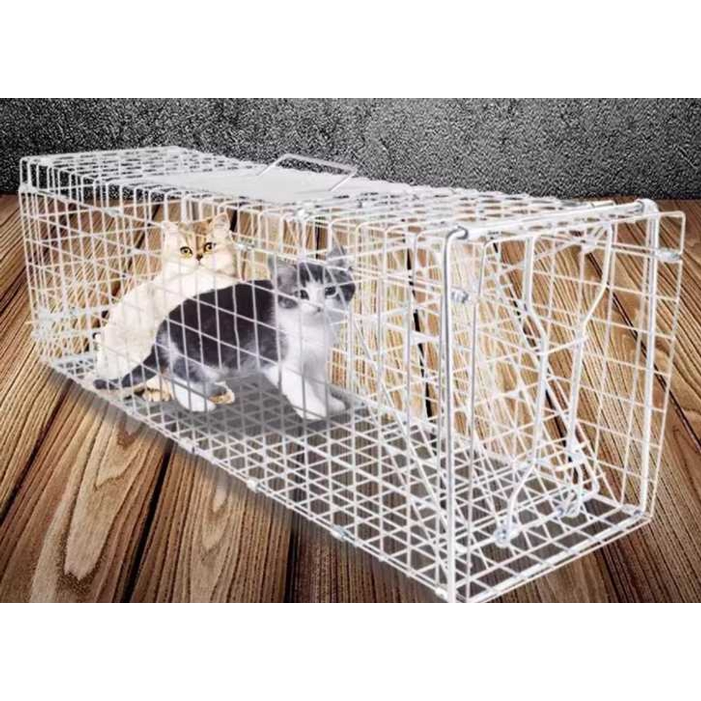 자동 동물 포획틀 야생동물 구조 고양이 개 구조망 81x26x32 - 상품 이미지