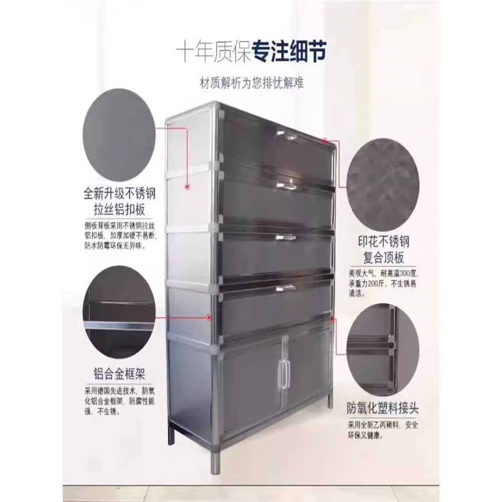 경고한 다층 신발장 기숙사 대용량 숙소 스텐 헬스장 4층 85x35x92 집회 - 상세 이미지 5