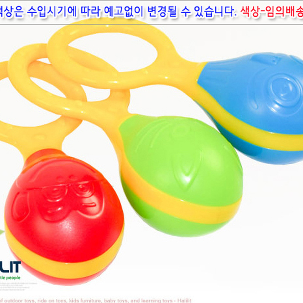 파스텔톤출산선물 동물그림신생아용딸랑이 안전모서리영아용신생아딸랑이 1개입 - 상세 이미지 2
